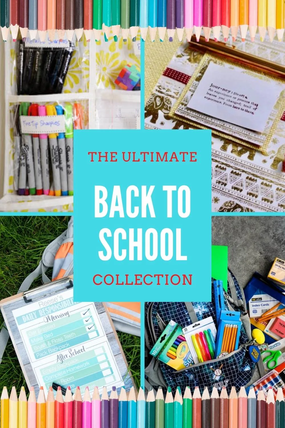 back to school collection collage