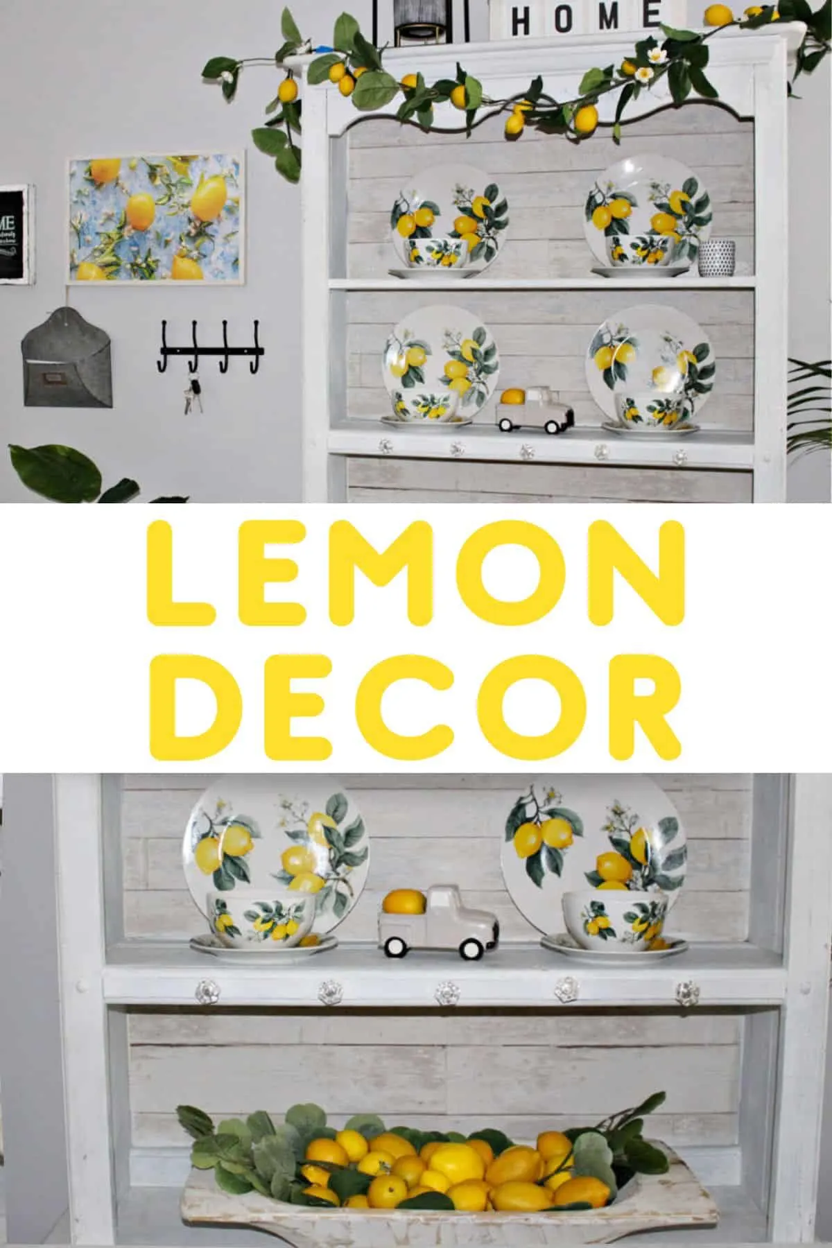 Lemon decor pin collage