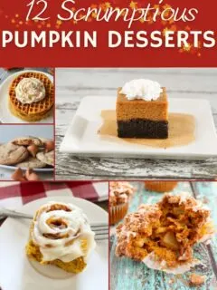 12 pumpkin desserts collage