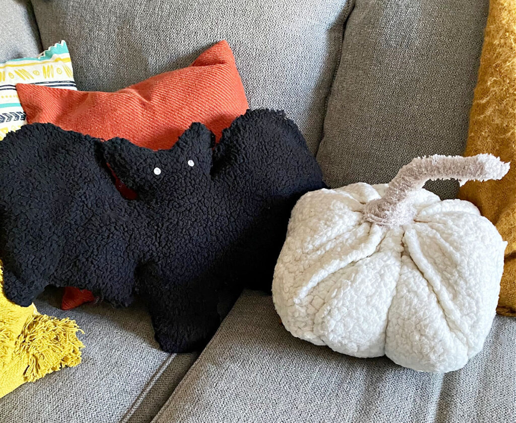 pottery barn dupes Halloween pillows