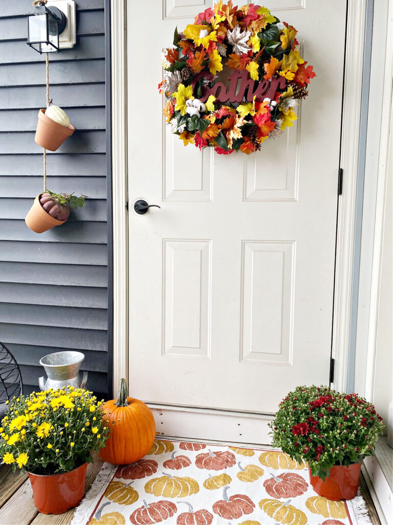 small fall porch decorations