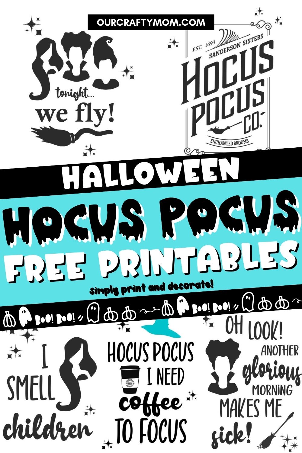hocus pocus printable pin collage