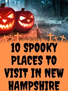 10 spooky places pin image with text
