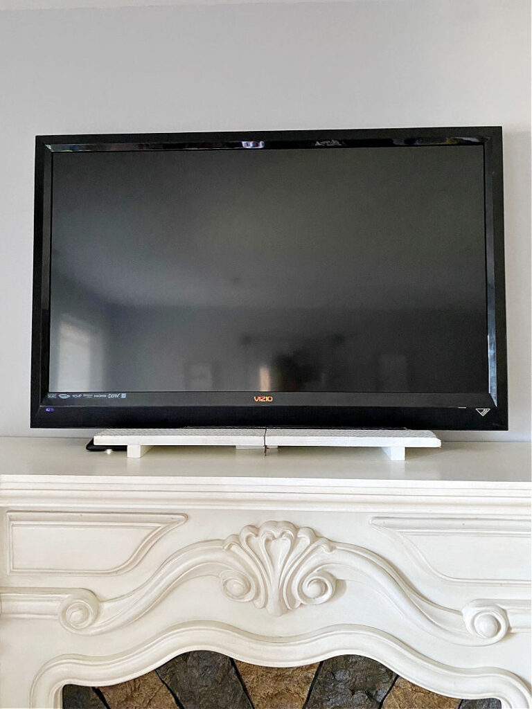 television over mantel