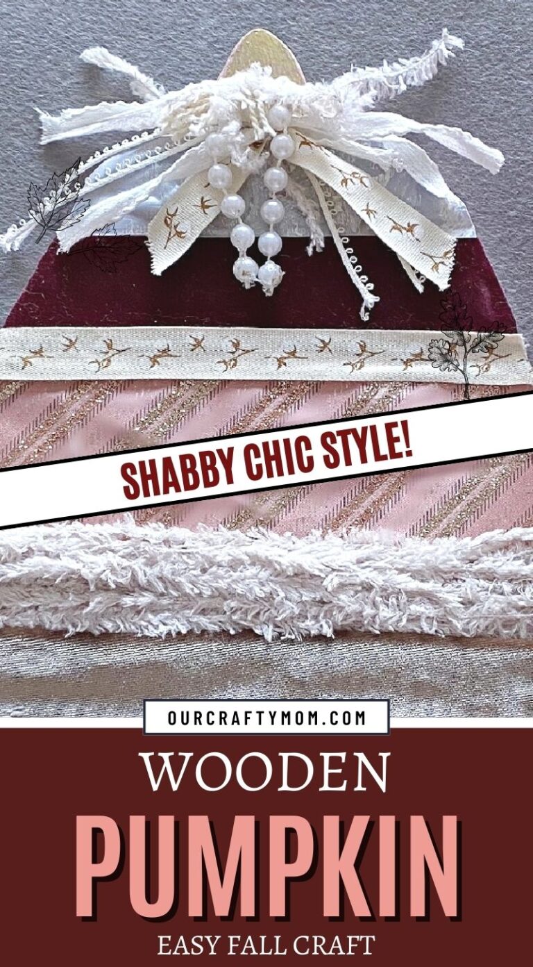 How To Make Shabby Chic Wooden Pumpkins - Our Crafty Mom