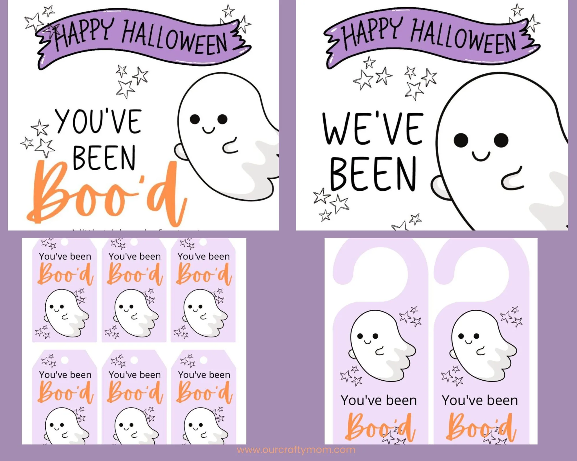 you've been booed printables collage