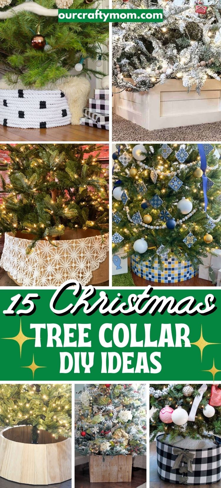 Christmas tree collars pin collage with text