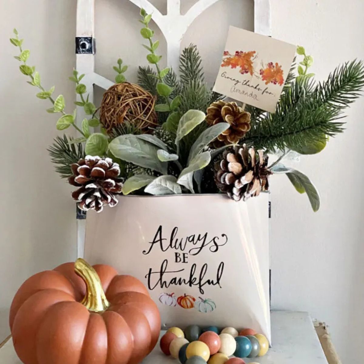 DIY Thanksgiving Hostess Gift in tin can dollar tree find