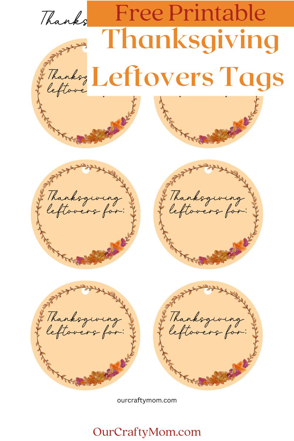 free leftovers tags