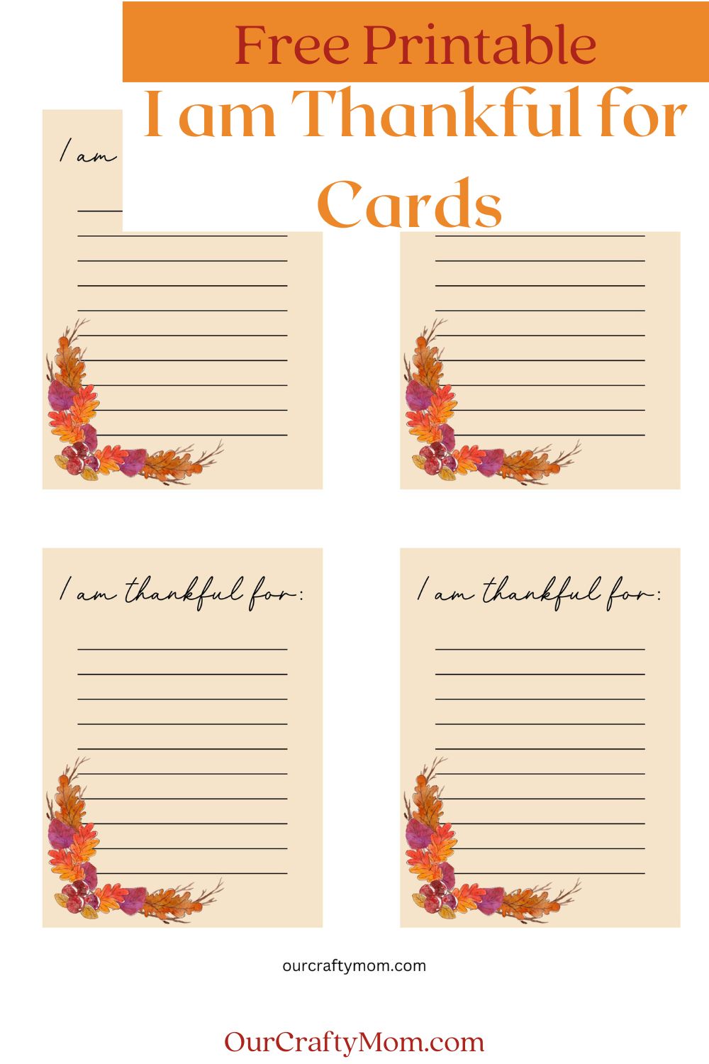 I am thankful for cards
