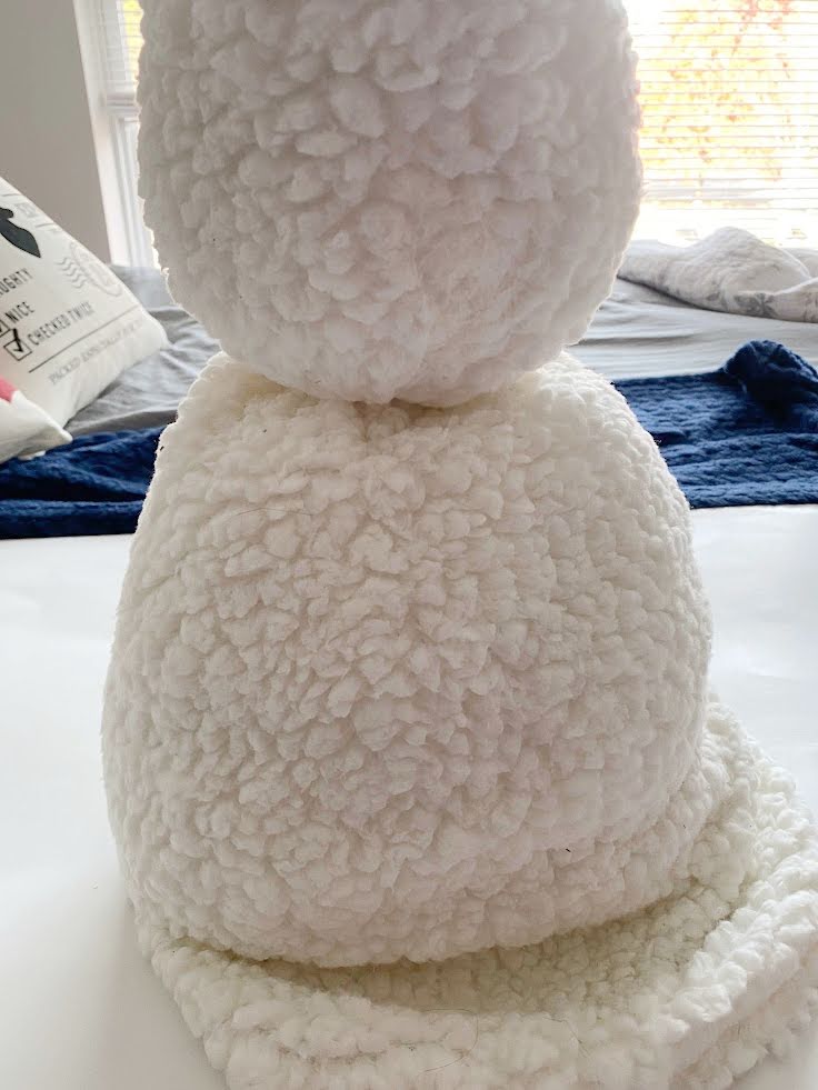 snowman pillow with elastic