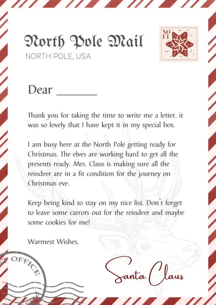 note from Santa