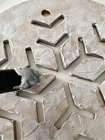 Make A Gorgeous Glitter Wooden Snowflake For Winter Decor