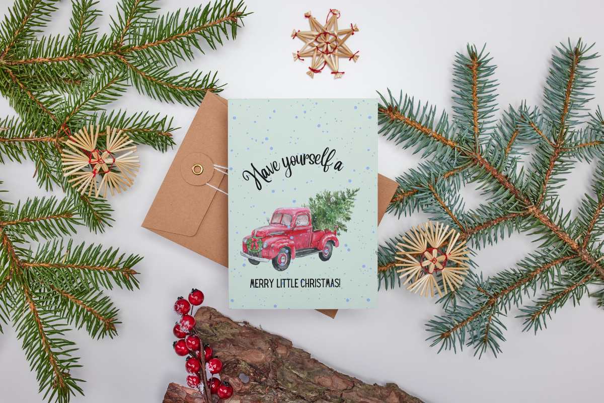 free-printable-christmas-cards-our-crafty-mom for Free Printable Red Truck With Christmas Tree Free Printable Christmas Cards - Our Crafty Mom for Free Printable Red Truck With Christmas Tree