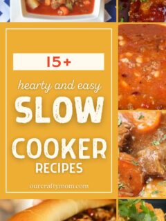 slow cooker recipes collage
