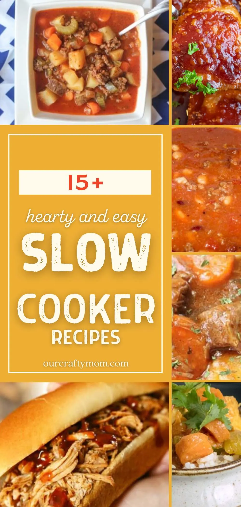 slow cooker pin collage