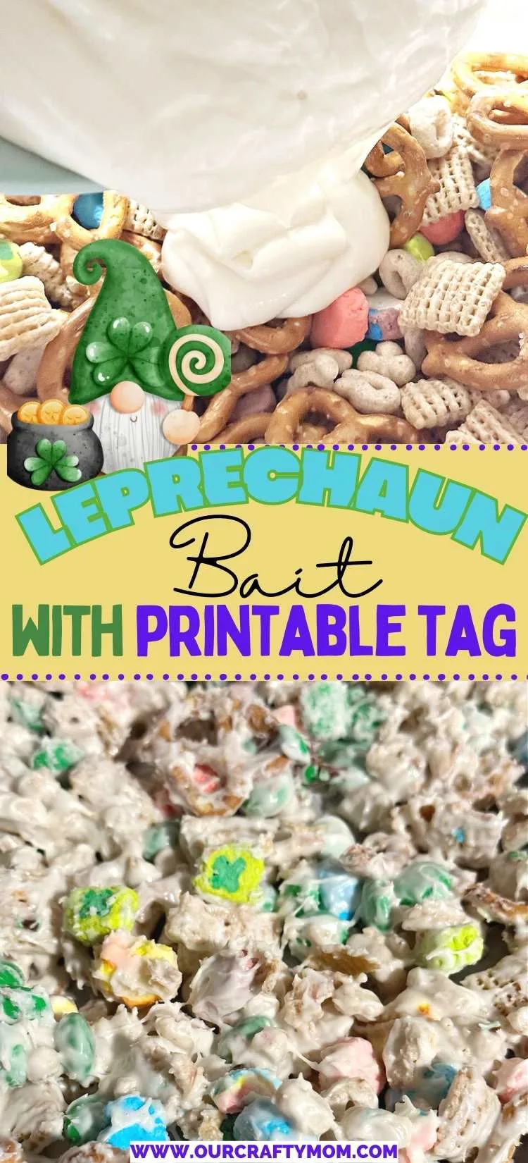 leprechaun bait pin collage with text overlay