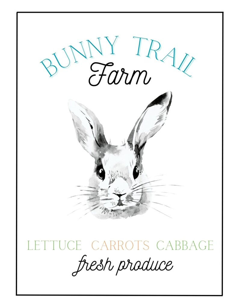 bunny trail farms printable