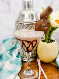 chocolate martini with bunny