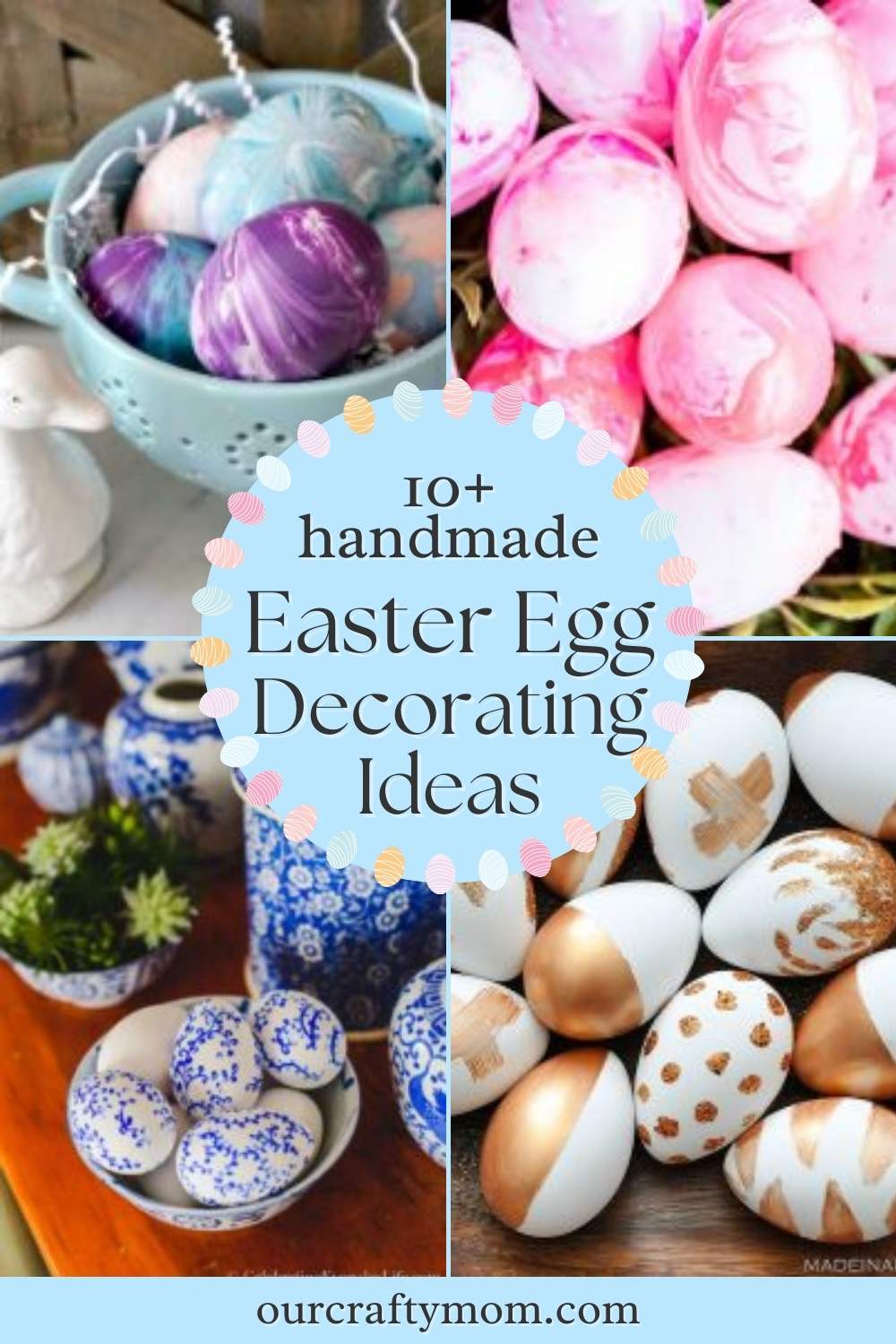 10 easter egg decorating ideas pin collage