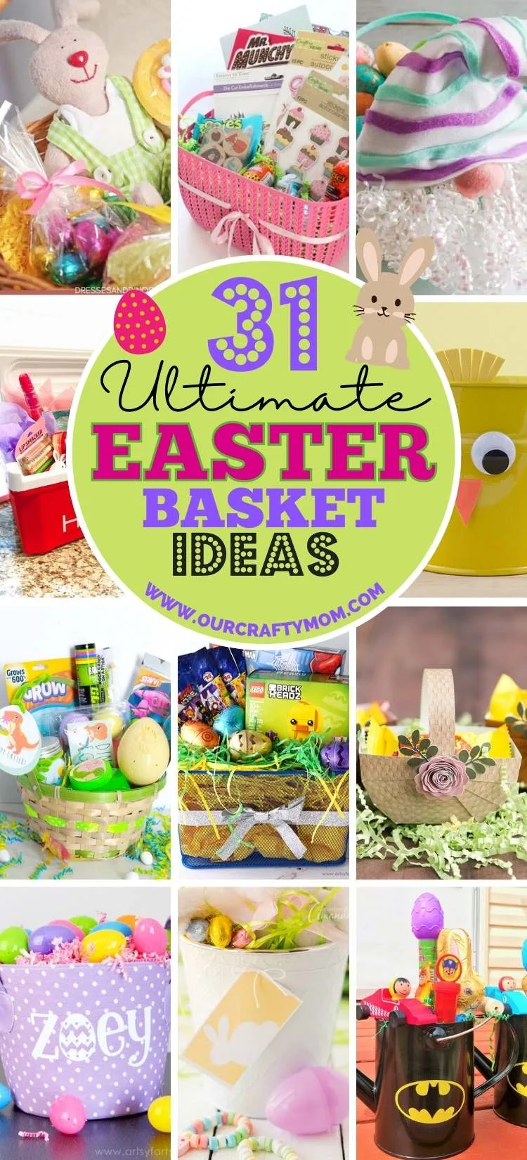 easter basket gift ideas collage