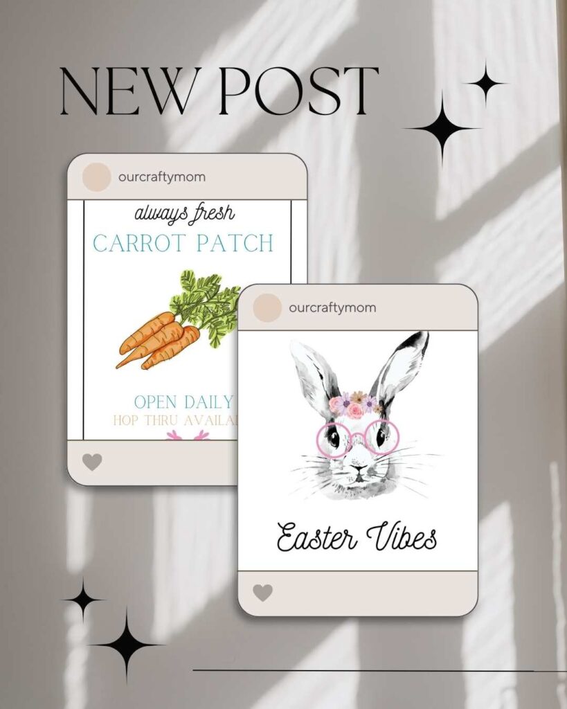 easter printables set of 2 on phone