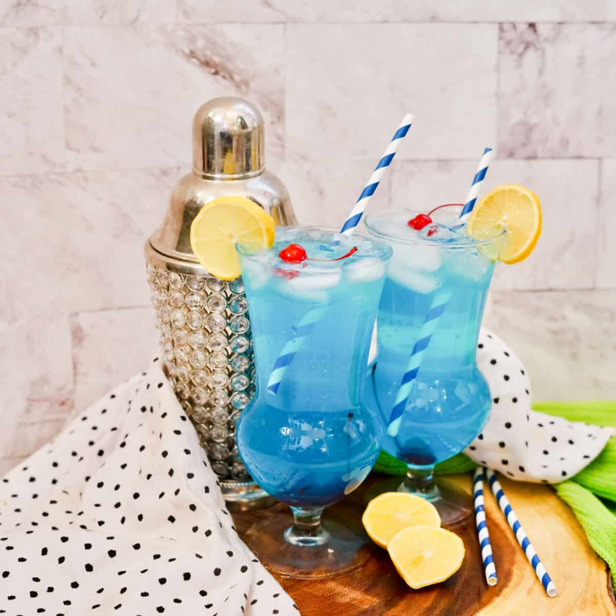 feature image blue long island on counter