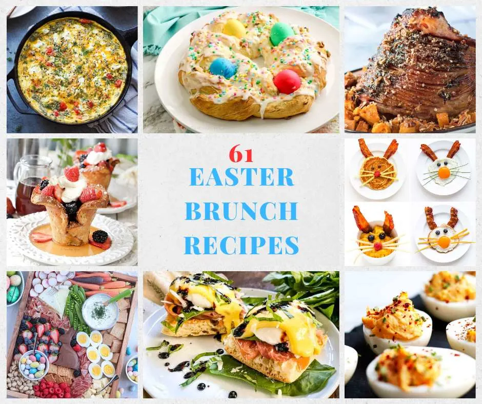 facebook collage Easter brunch recipes
