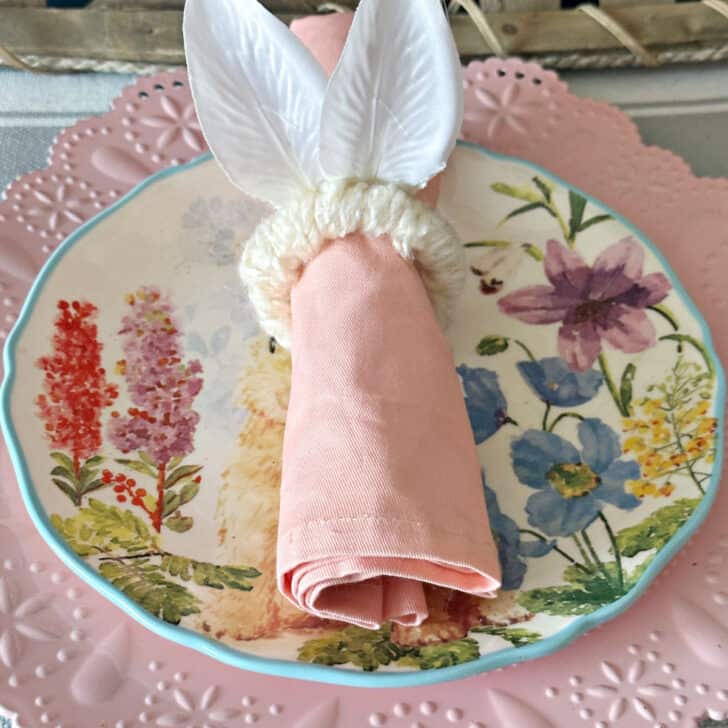 Make Adorable Easter Napkin Rings with Dollar Tree Supplies