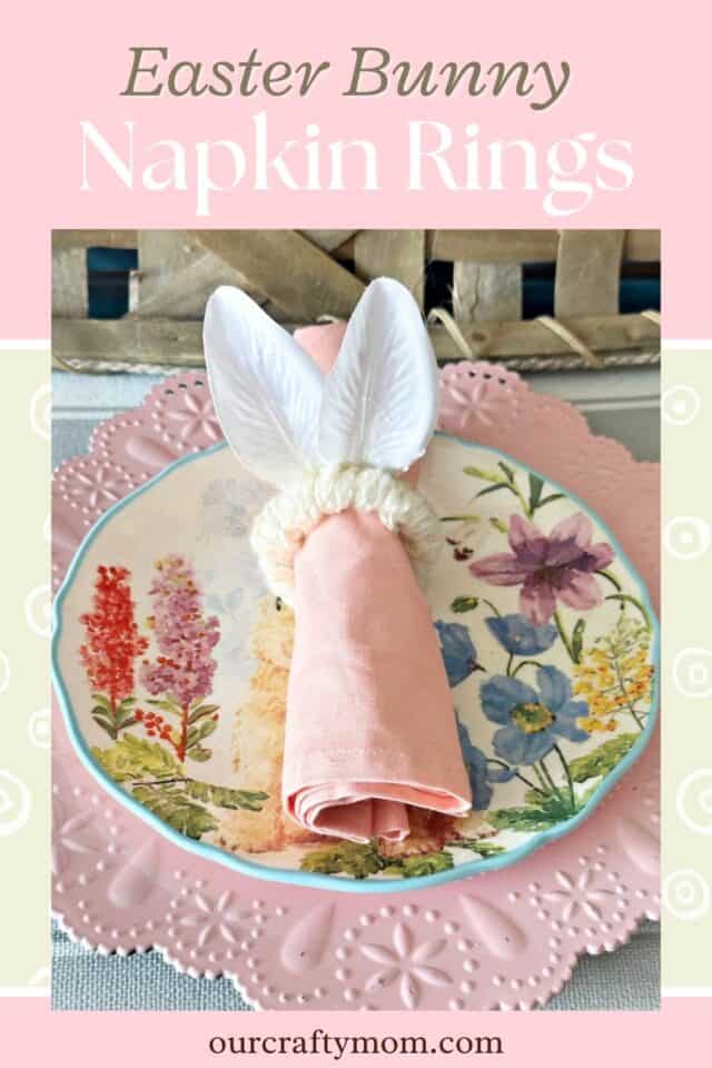 Make Adorable Easter Napkin Rings with Dollar Tree Supplies