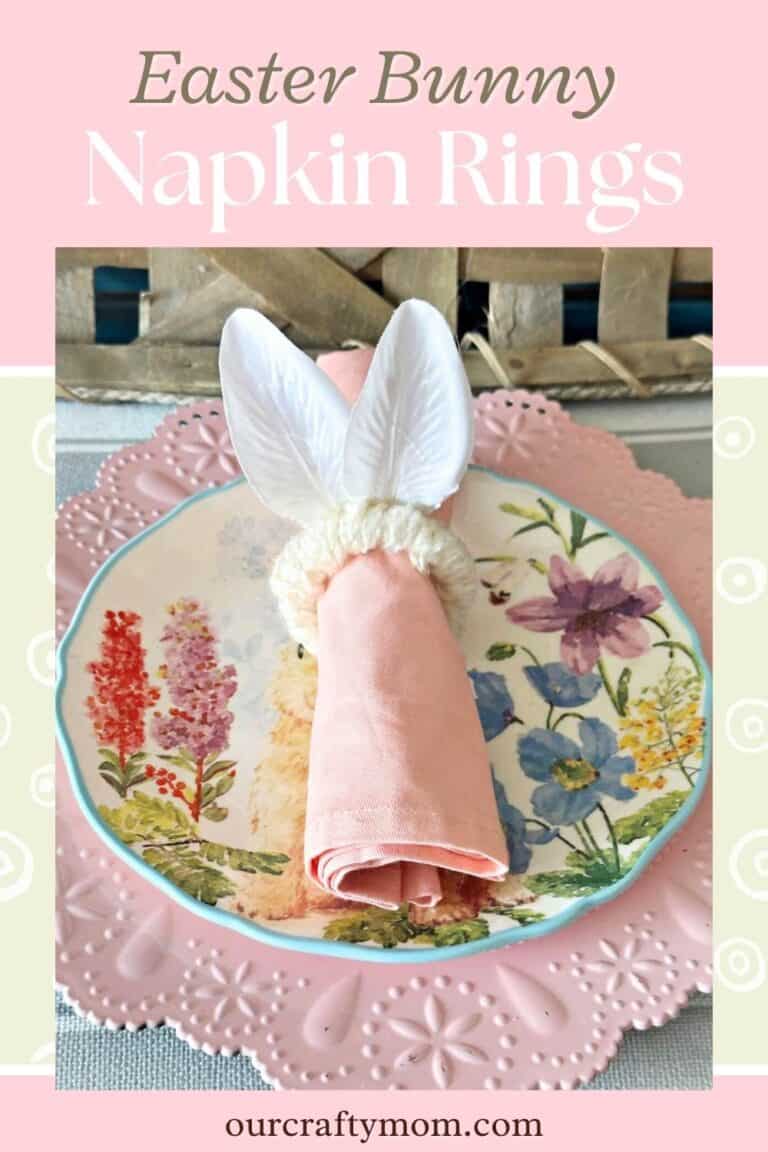 Make Adorable Easter Napkin Rings with Dollar Tree Supplies