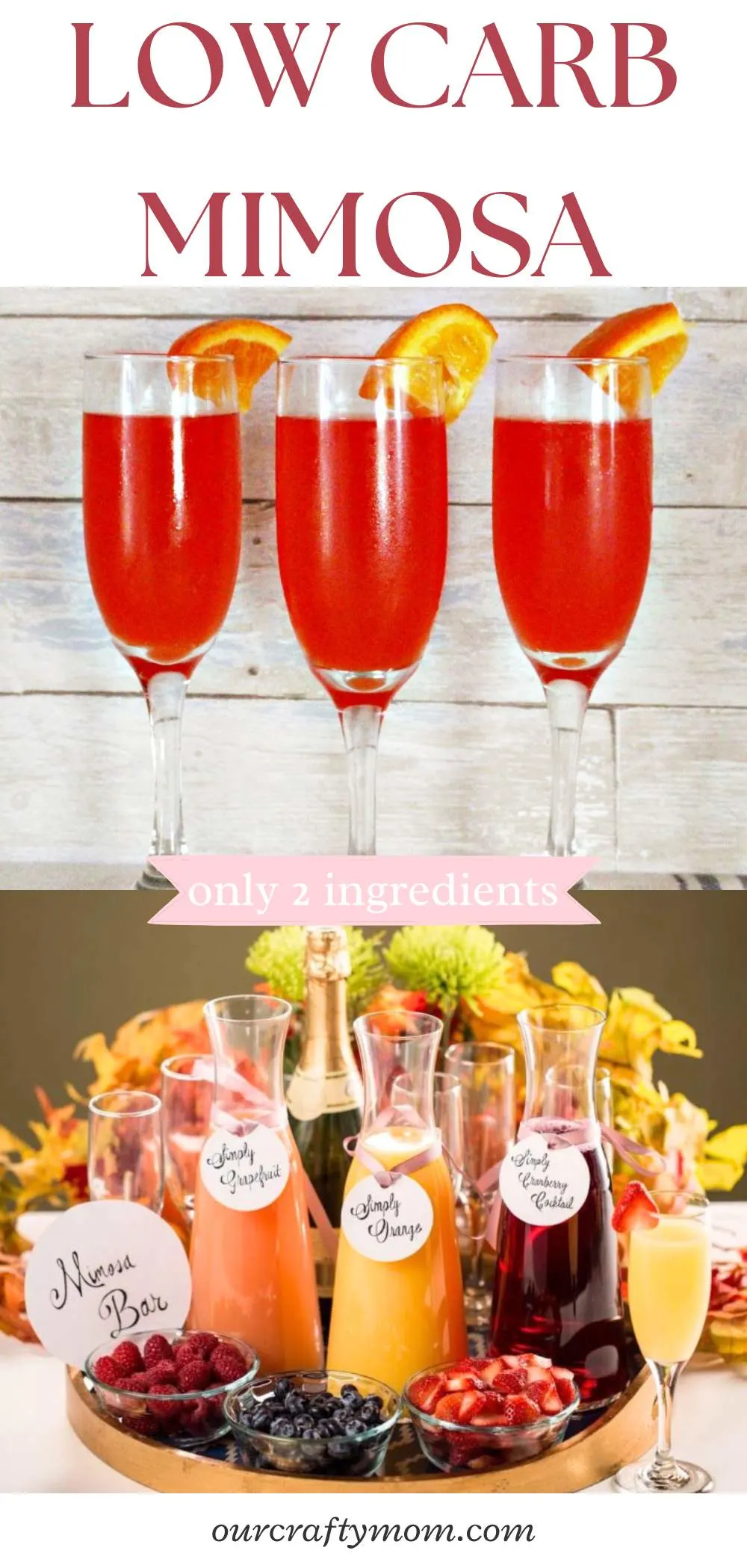 pin collage low carb mimosa