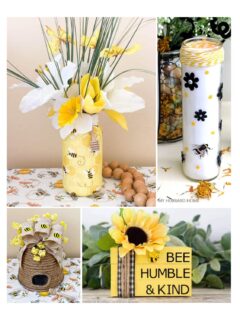 bee decorations collage