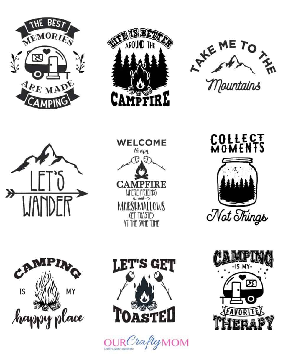 15+ Camping SVG Cut Files You Can Download FREE!