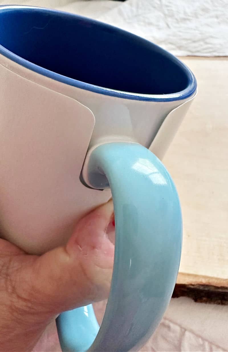 securing design to mug