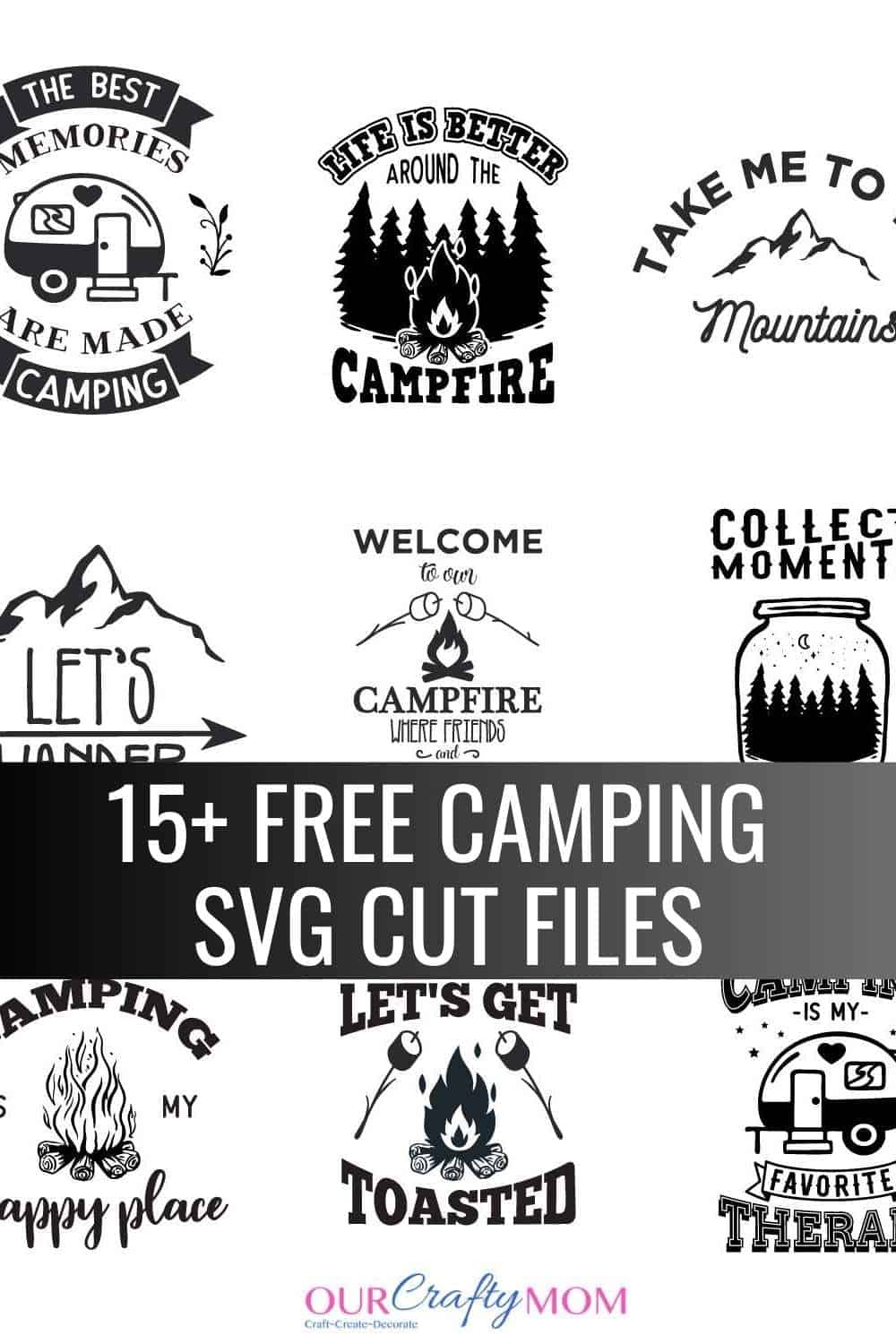 svg cut files for cricut camping