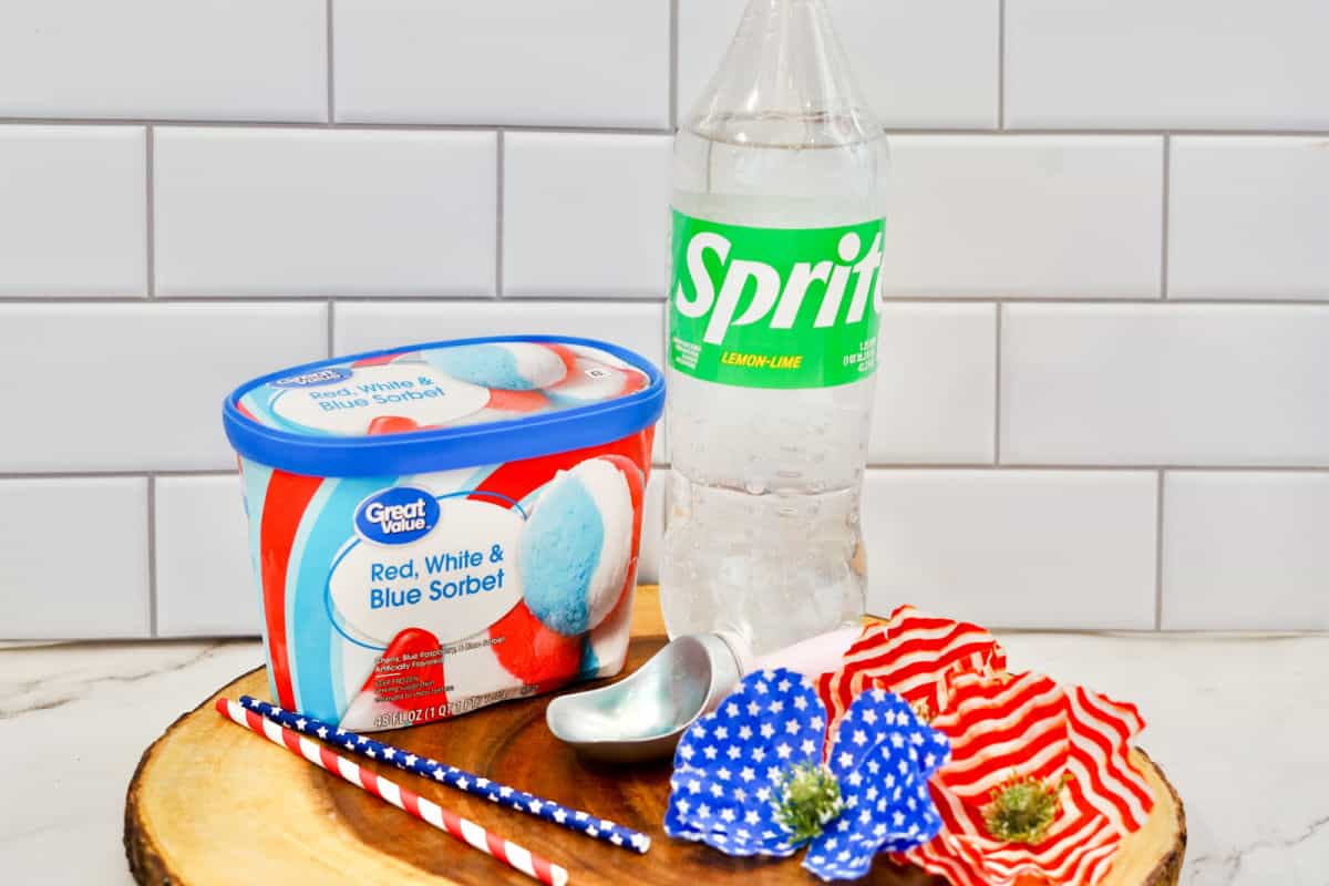ingredients for 4th of July punch