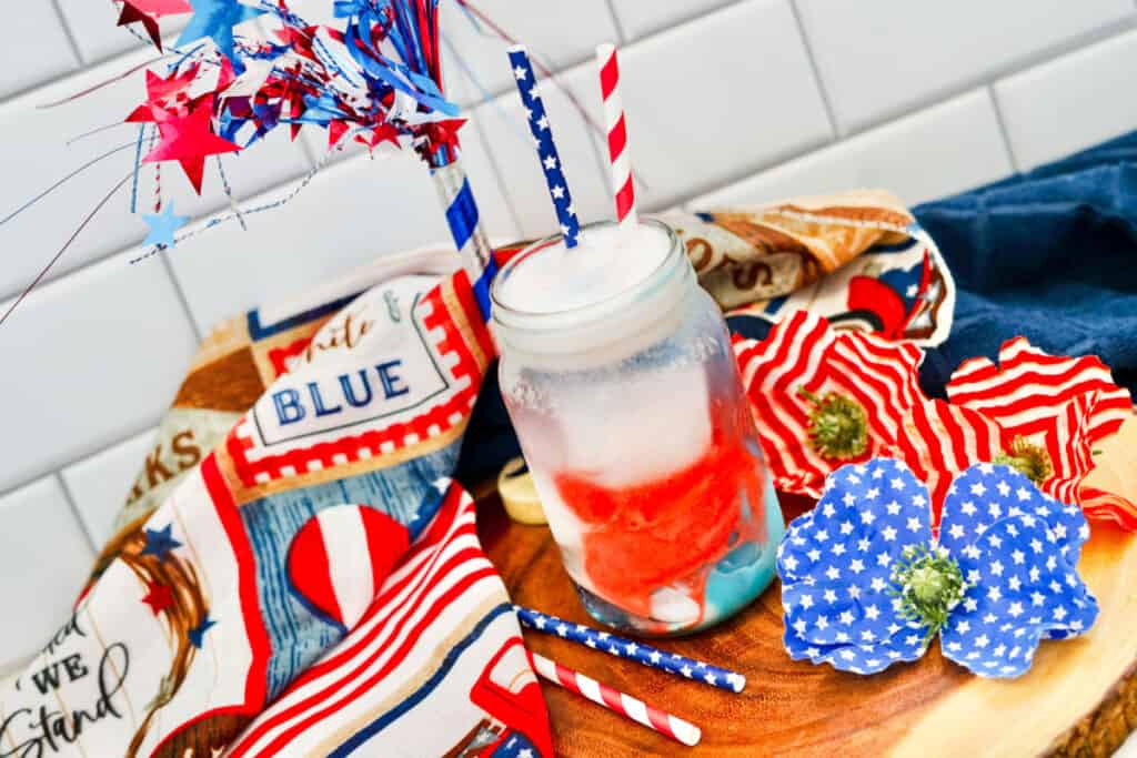 4th of july punch with sherbet