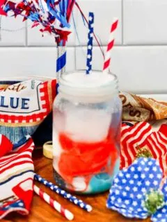 4th of july punch kid friendly on counter