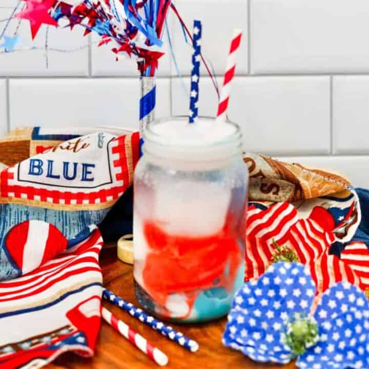 4th of july punch kid friendly on counter