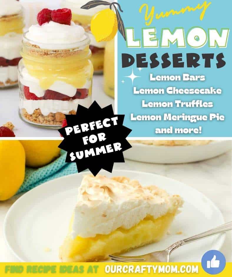 lemon desserts collage