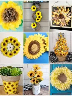 21 diy sunflower craft ideas collage