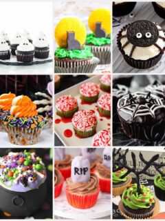 halloween cupcakes feature image collage