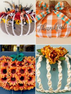 pin collage pumpkin wreath form diy ideas