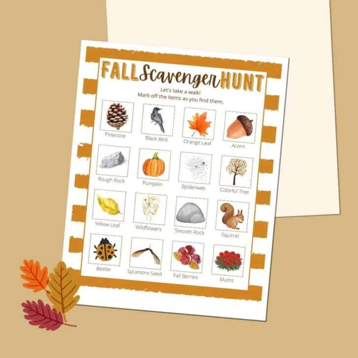 Fun Fall Scavenger Hunt Free Download For Kids