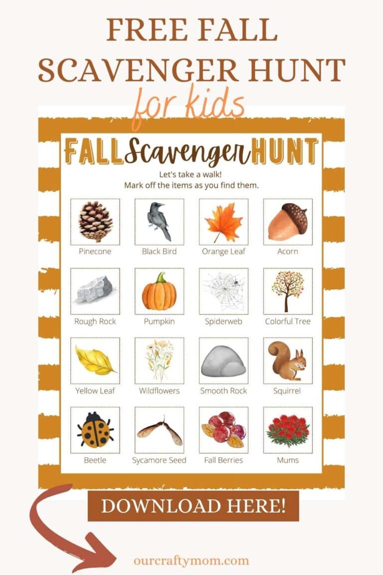 Fun Fall Scavenger Hunt Free Download For Kids