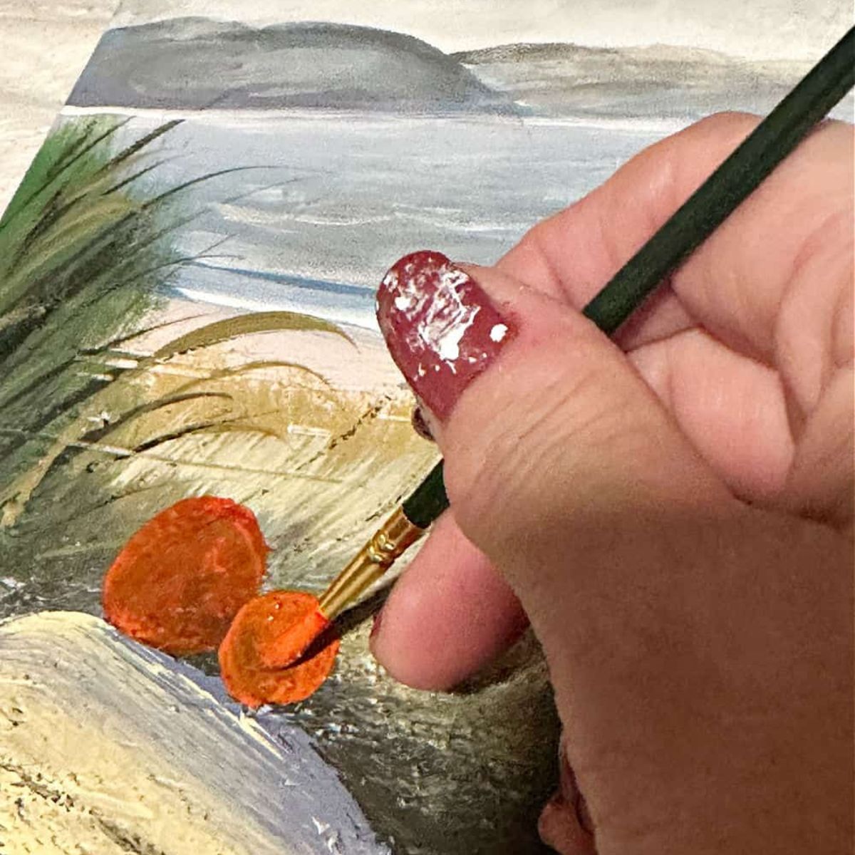 painting pumpkins on canvas