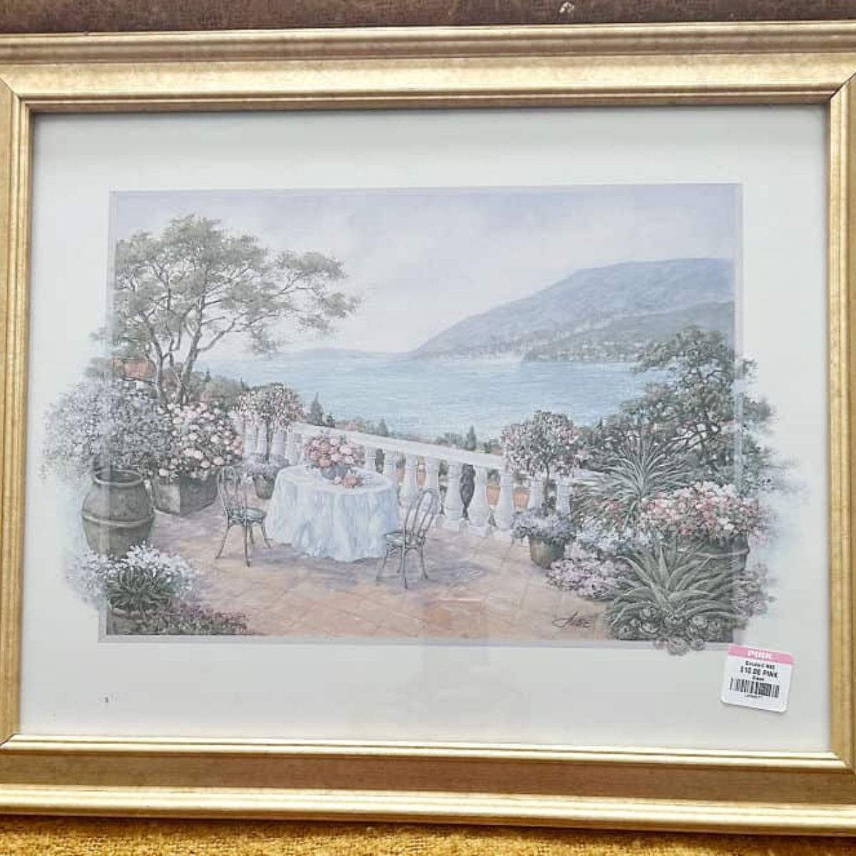 thrift store art before painted ghost