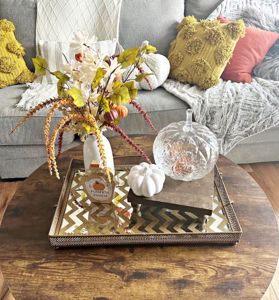 Simple Fall Coffee Table Decor Thrifty Style Team