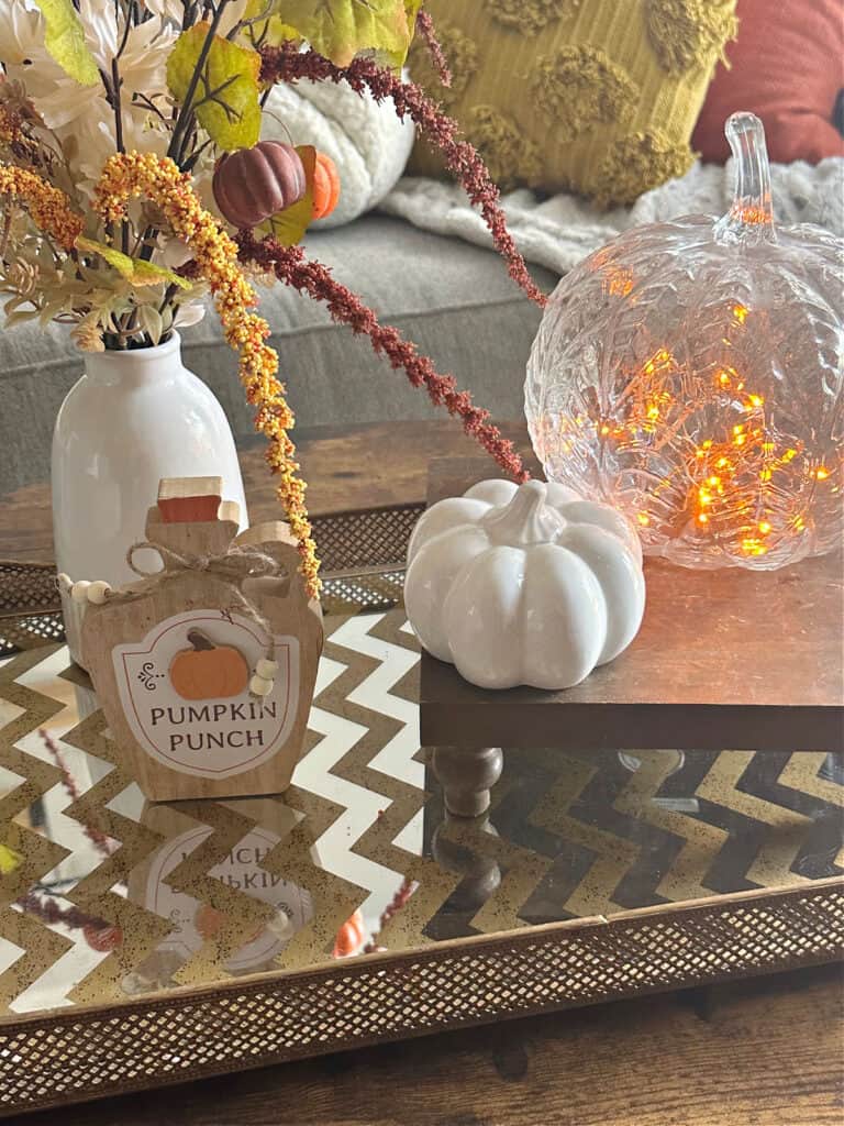 Simple Fall Coffee Table Decor Thrifty Style Team